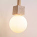 Travertine Cube Globe Pendant Light - Simprolos