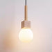 Travertine Cube Globe Pendant Light - Simprolos