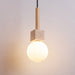 Travertine Cube Globe Pendant Light - Simprolos