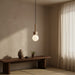 Travertine Cube Globe Pendant Light - Simprolos