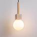 Travertine Cube Globe Pendant Light - Simprolos