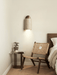 Travertine Cylinder Cap Wall Light - Simprolos