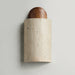 Travertine Cylinder Cap Wall Light - Simprolos