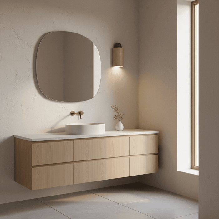 Travertine Cylinder Cap Wall Light - Simprolos