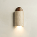 Travertine Cylinder Cap Wall Light - Simprolos