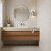 Travertine Cylinder Cap Wall Light - Simprolos