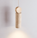 Travertine Cylinder Disc Pendant Light - Simprolos