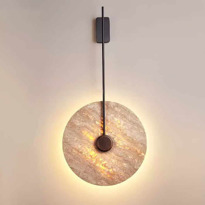 Travertine Disc Wall Lamp - Simprolos
