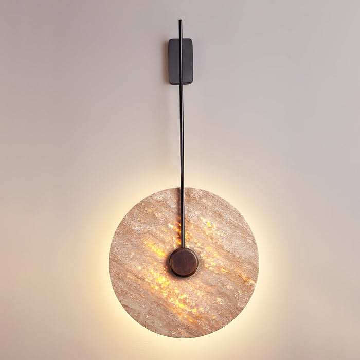 Travertine Disc Wall Lamp - Simprolos