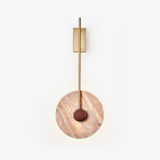Travertine Disc Wall Lamp - Simprolos