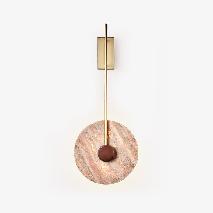 Travertine Disc Wall Lamp - Simprolos