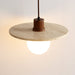 Travertine Disk Globe Pendant Light - Simprolos