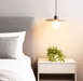 Travertine Disk Globe Pendant Light - Simprolos