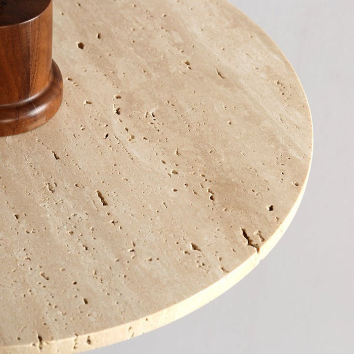 Travertine Disk Globe Pendant Light - Simprolos