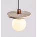 Travertine Disk Pendant Light - Simprolos