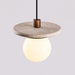 Travertine Disk Pendant Light - Simprolos