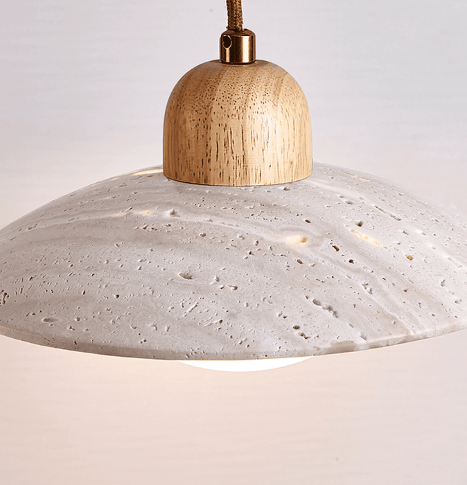 Travertine Dome Pendant Light - Simprolos