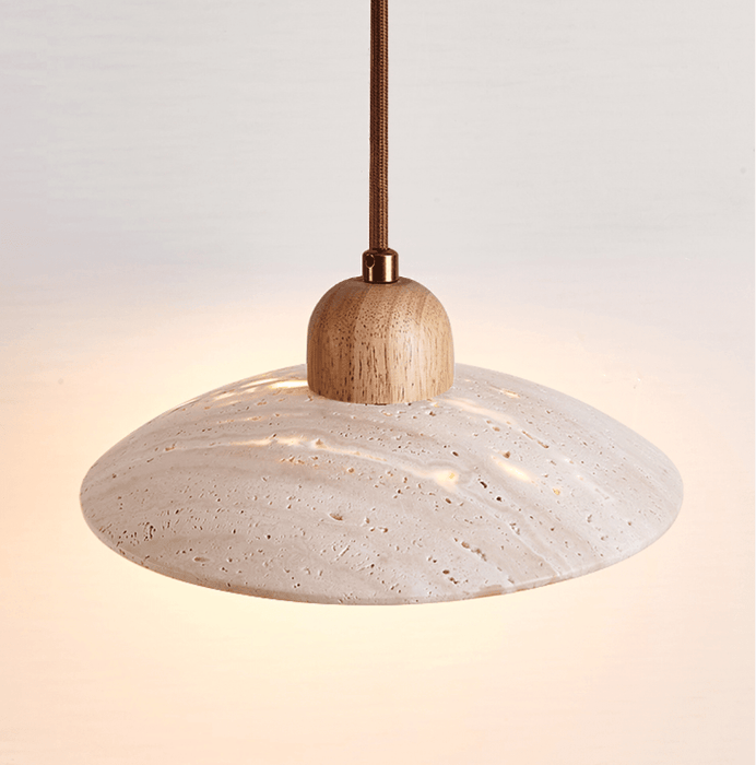 Travertine Dome Pendant Light - Simprolos