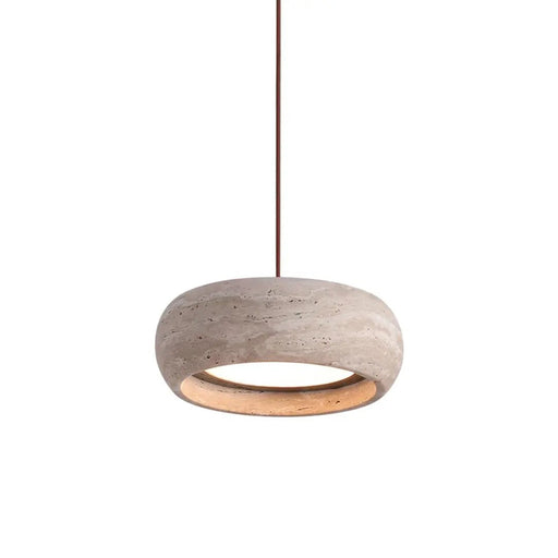 Travertine Drum Pendant Lamp - Simprolos