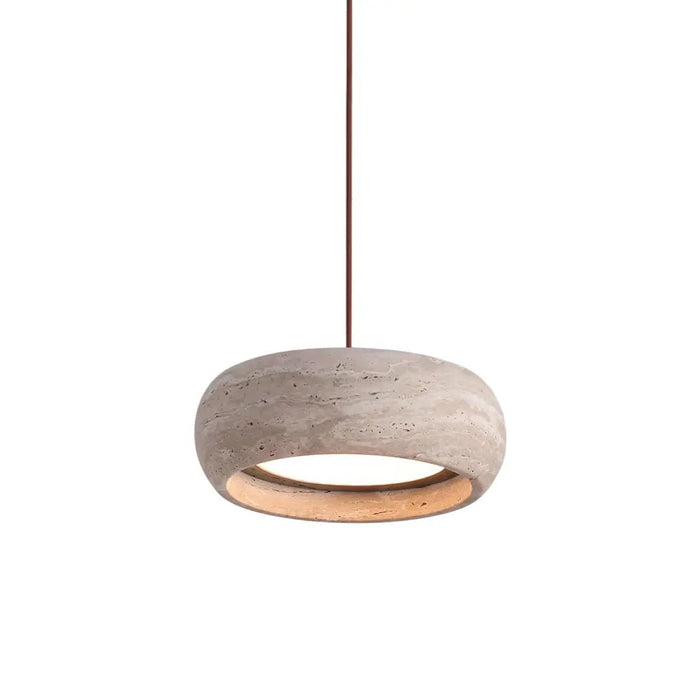 Travertine Drum Pendant Lamp - Simprolos