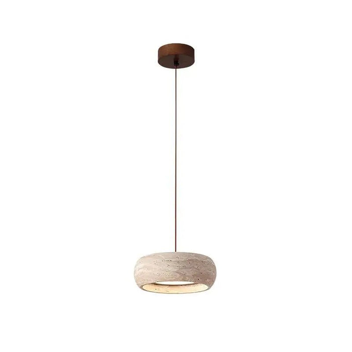 Travertine Drum Pendant Lamp - Simprolos