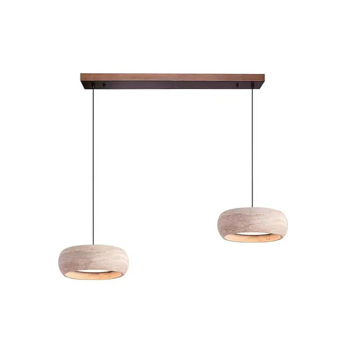 Travertine Drum Pendant Lamp - Simprolos