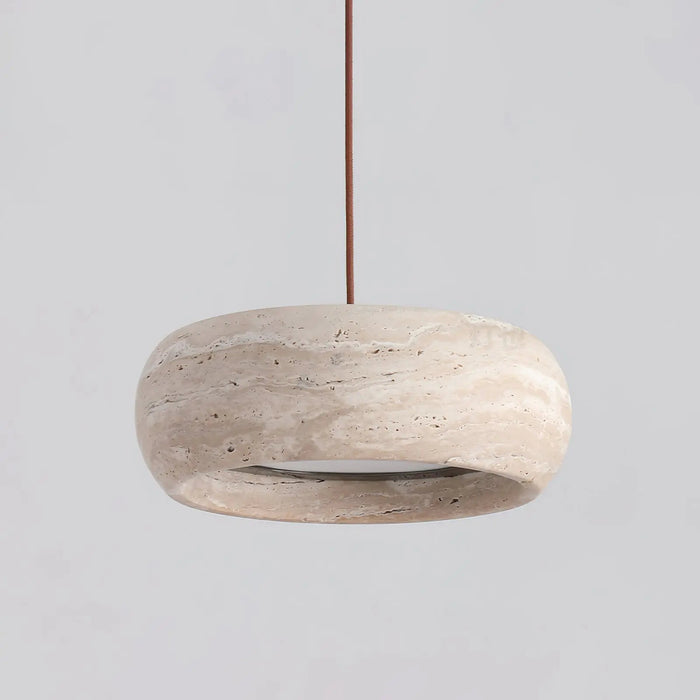 Travertine Drum Pendant Lamp - Simprolos