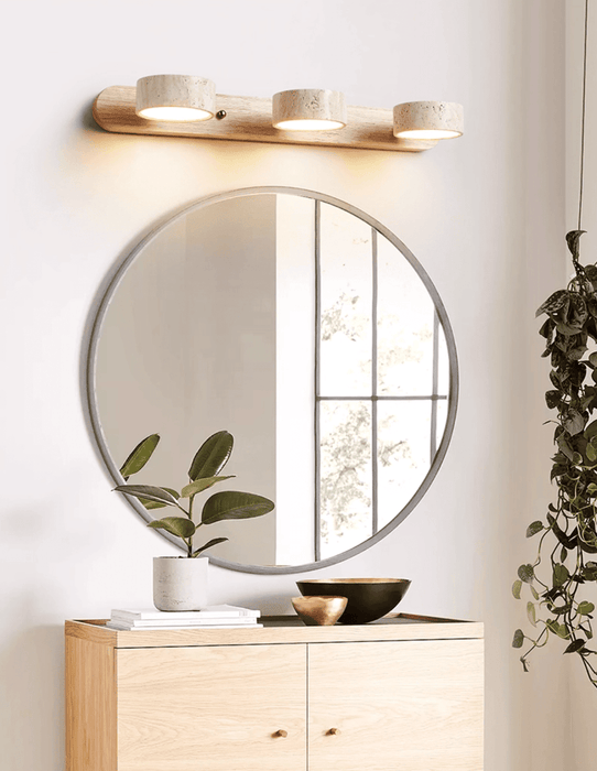 Travertine Duo Rechargeable Wall Light - Simprolos