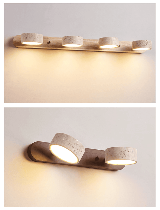 Travertine Duo Rechargeable Wall Light - Simprolos