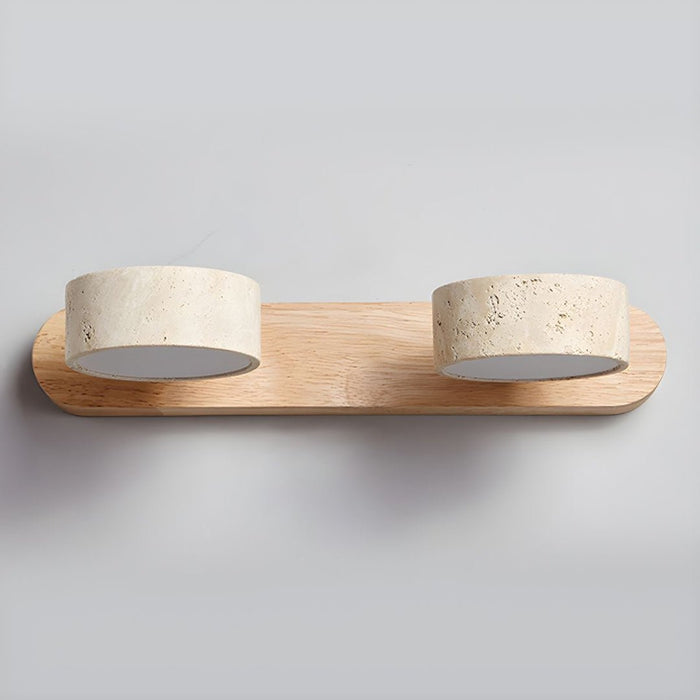 Travertine Duo Rechargeable Wall Light - Simprolos