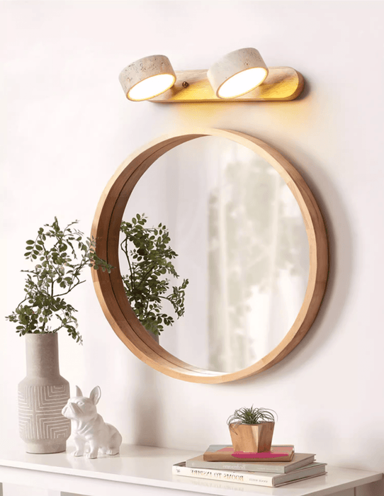Travertine Duo Wall Light - Simprolos