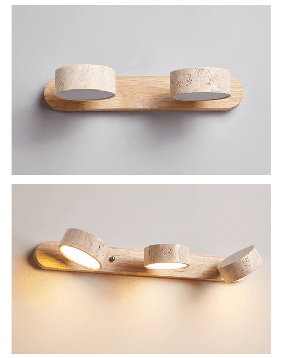 Travertine Duo Wall Light - Simprolos