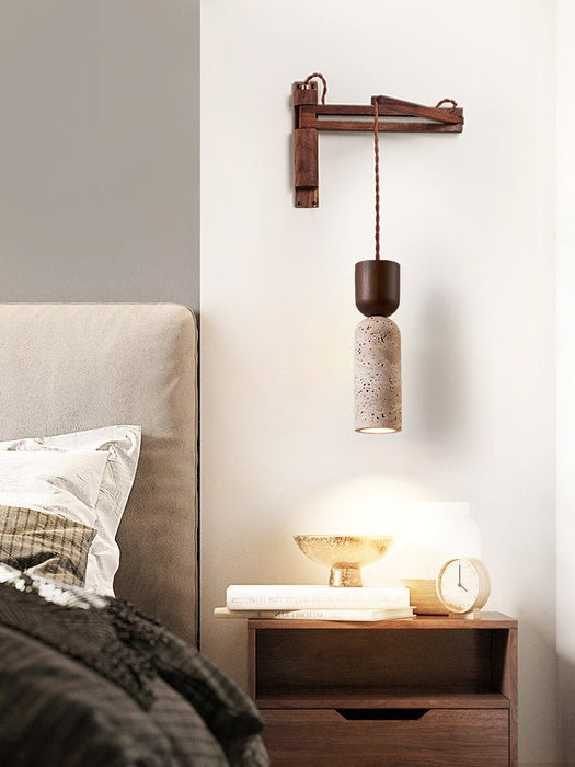 Travertine Fusion Wall Sconce - Simprolos