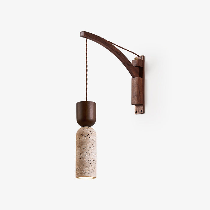 Travertine Fusion Wall Sconce - Simprolos