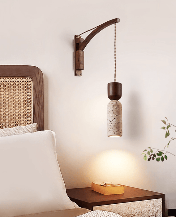 Travertine Fusion Wall Sconce - Simprolos