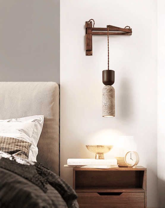 Travertine Fusion Wall Sconce - Simprolos