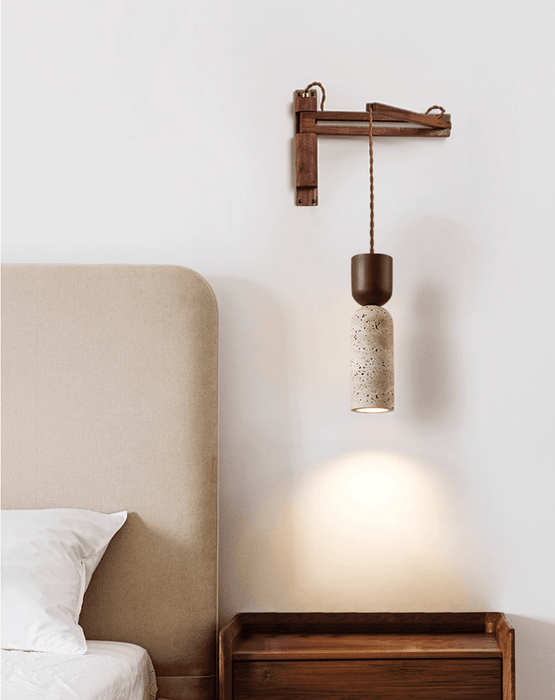 Travertine Fusion Wall Sconce - Simprolos