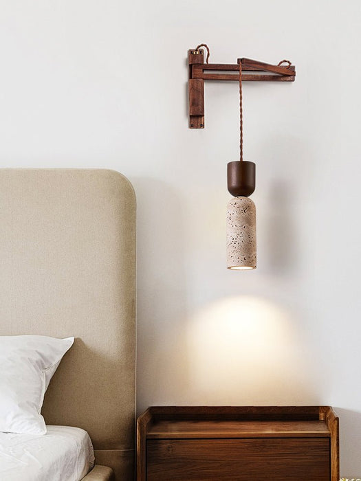 Travertine Fusion Wall Sconce - Simprolos
