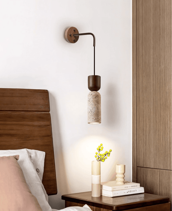 Travertine Fusion Wall Sconce - Simprolos