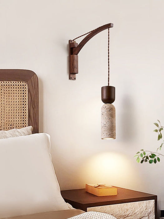 Travertine Fusion Wall Sconce - Simprolos