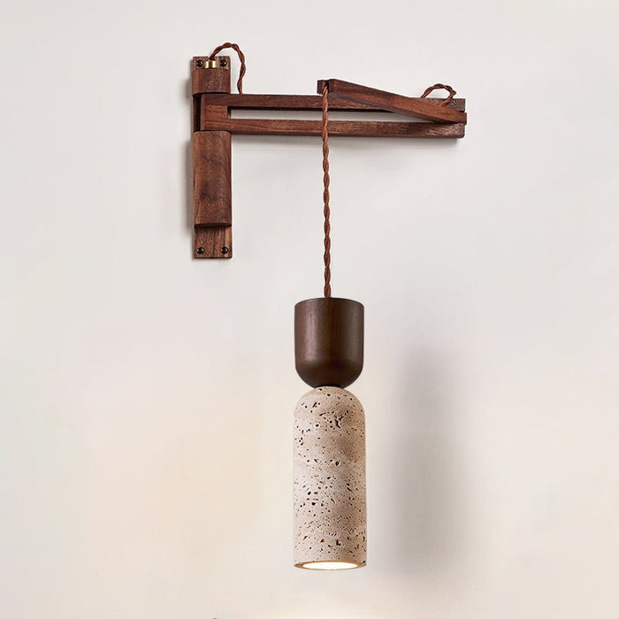 Travertine Fusion Wall Sconce - Simprolos