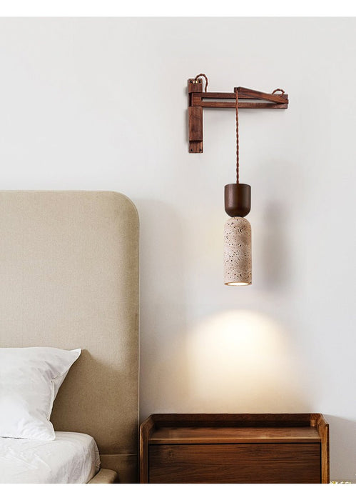 Travertine Fusion Wall Sconce - Simprolos