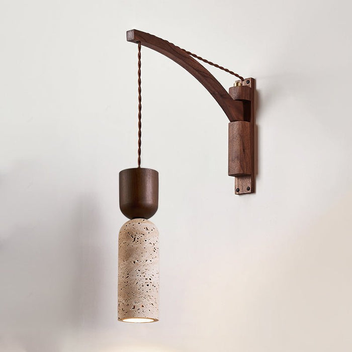 Travertine Fusion Wall Sconce - Simprolos