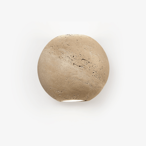Travertine Globe Wall Sconce - Simprolos