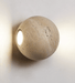Travertine Globe Wall Sconce - Simprolos