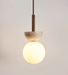 Travertine Half Duo Pendant Light - Simprolos