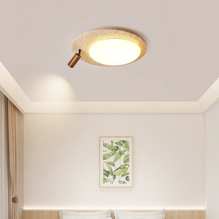 Travertine Oval Knob Ceilling Lamp - Simprolos