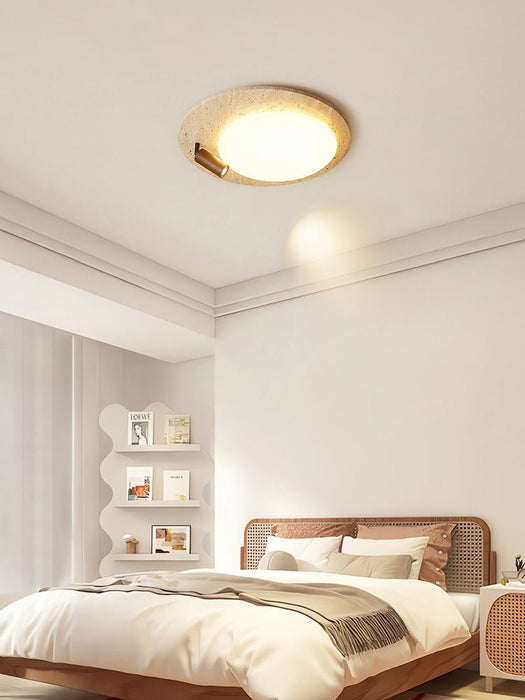 Travertine Oval Knob Ceilling Lamp - Simprolos