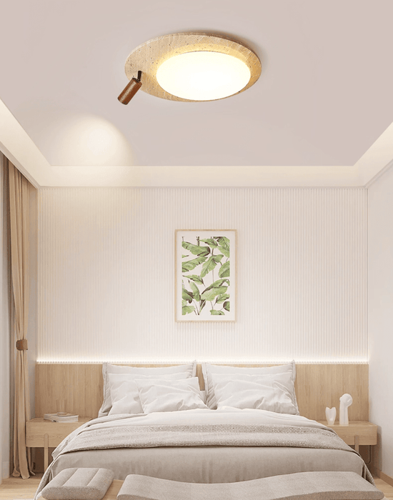 Travertine Oval Knob Ceilling Lamp - Simprolos