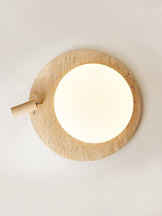 Travertine Oval Knob Ceilling Lamp - Simprolos